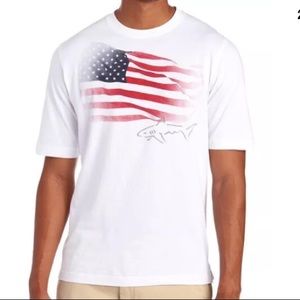 Greg Norman Collection Shirts - GREG NORMAN Americana Flag Tee-Large Greg Norman Collection Shirts - GREG NORMAN Americana Flag Tee-Large